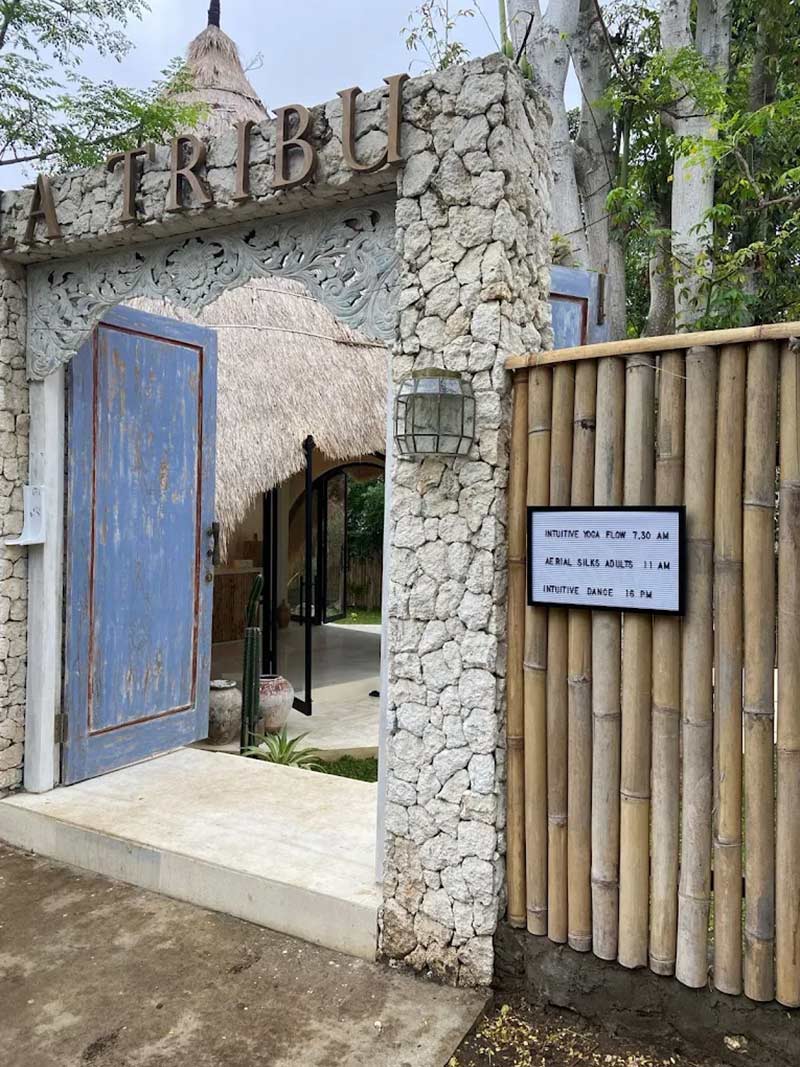 Entrance to La Tribu Bali place