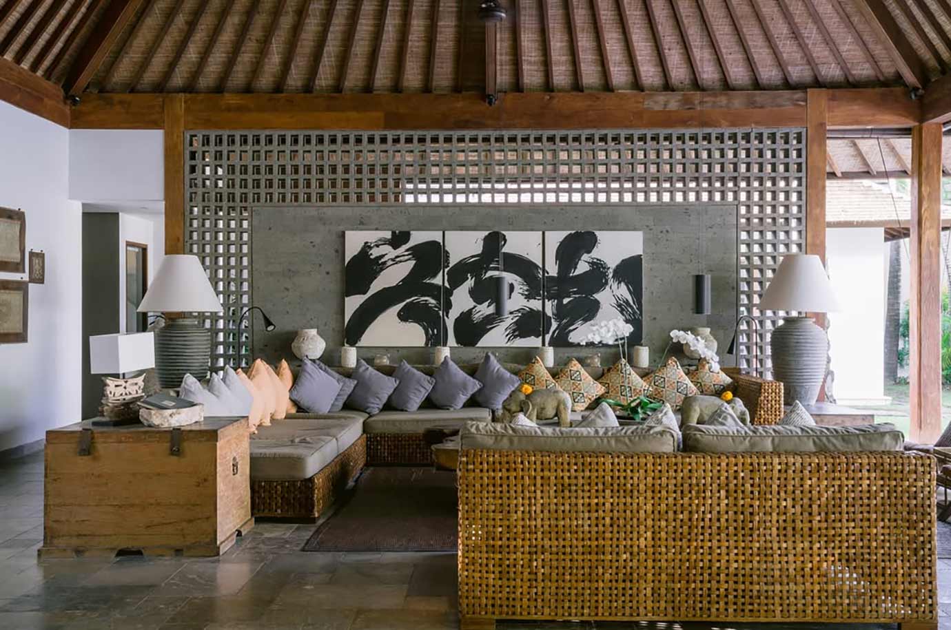 Interior of Villa Tiga Puluh in Seminyak