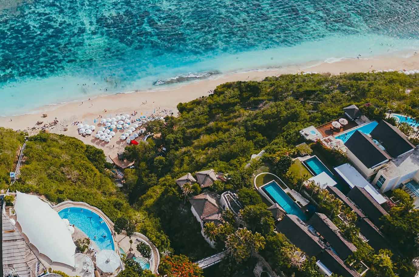 Karma Beach Club area - view from the sky