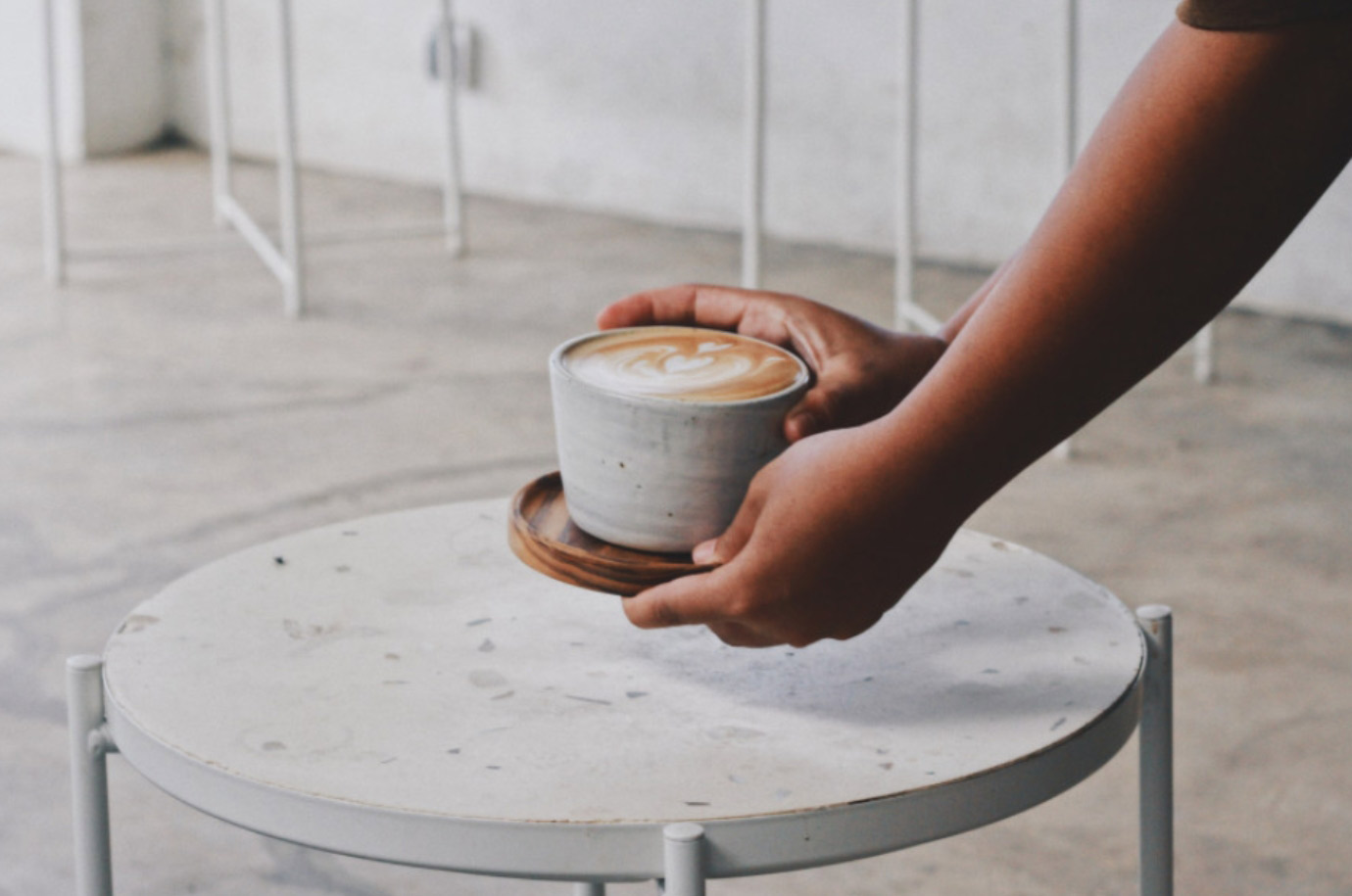 Coffee served at BGS cafe