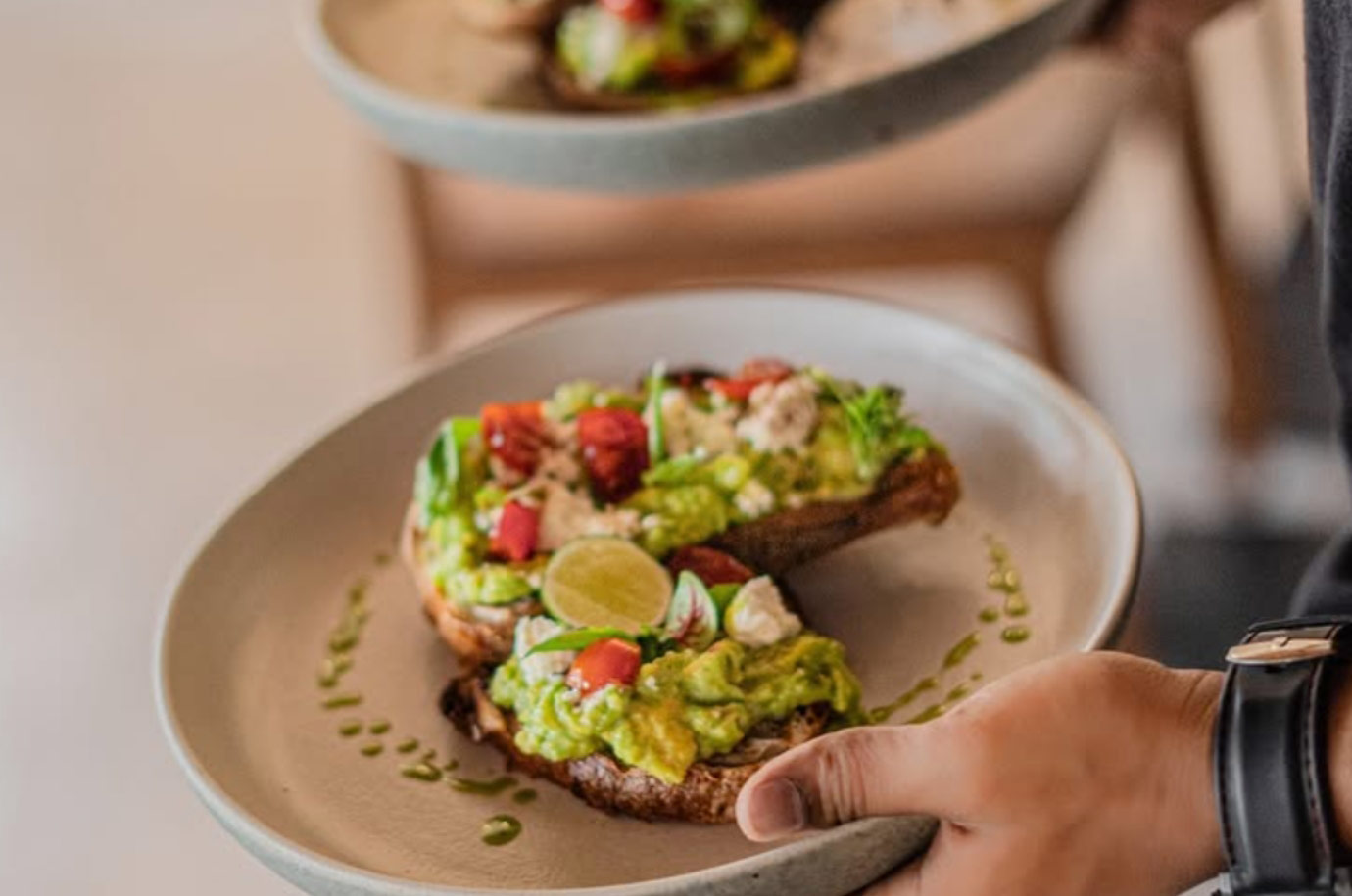 Food served at SUKA Espresso cafe