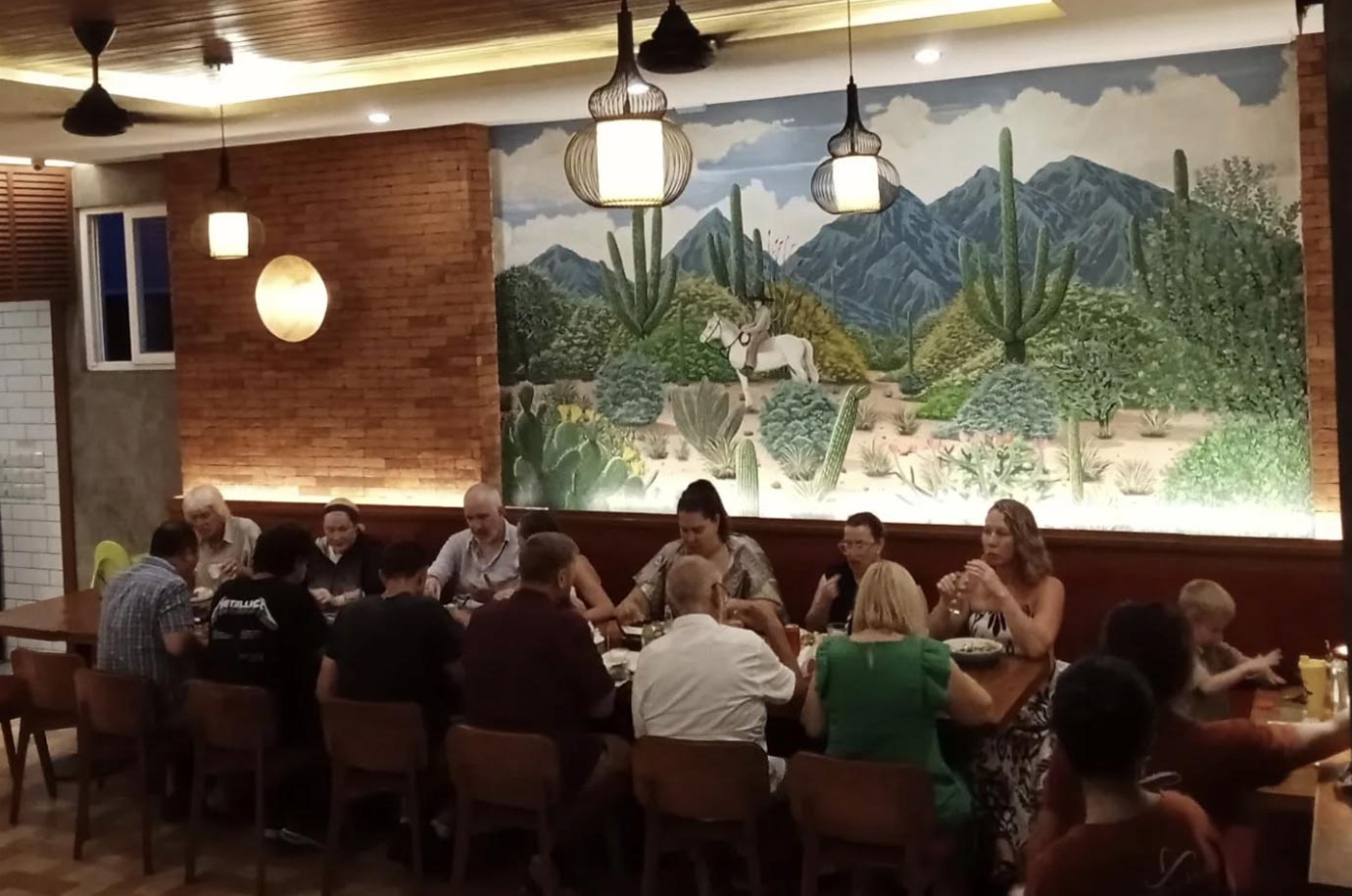 Interior in the Taco Casa restaurant, Ubud