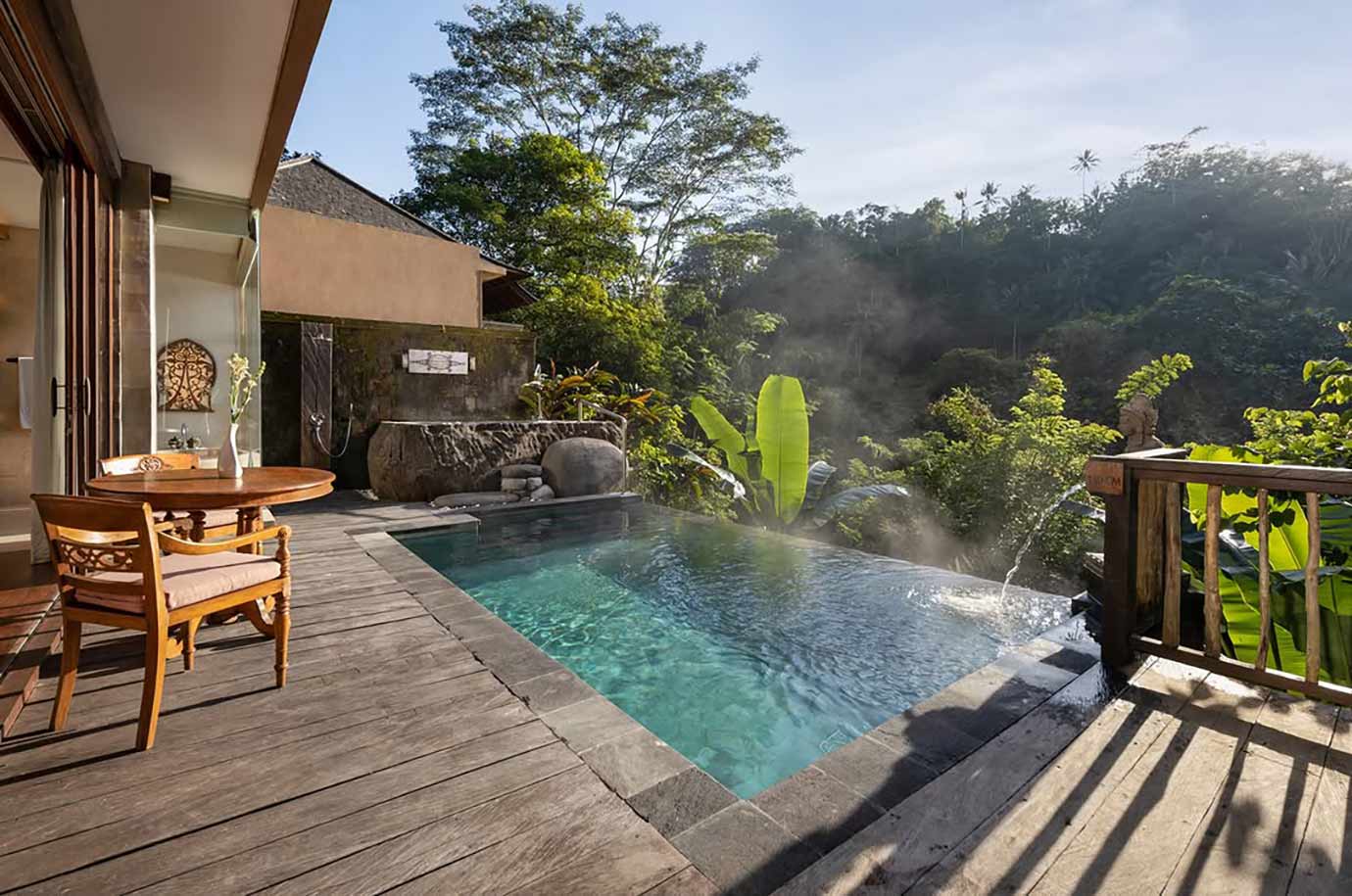 Private pool in The Kayon Jungle Resort