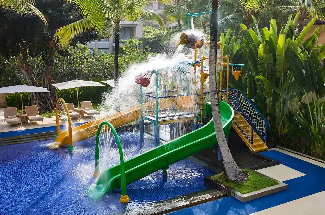 Splash zone at the The Mulia hotel
