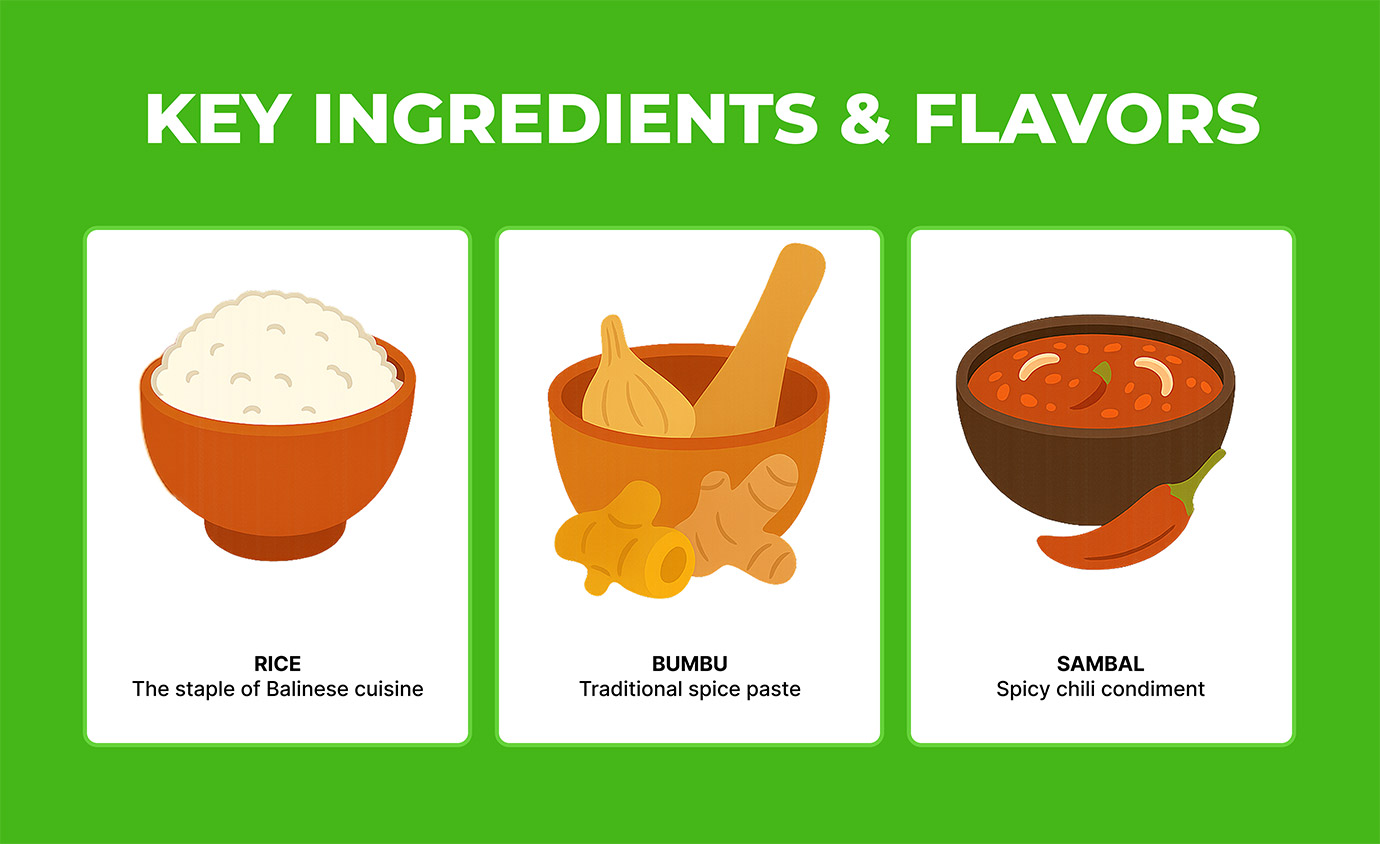 Balinese key ingredients of food