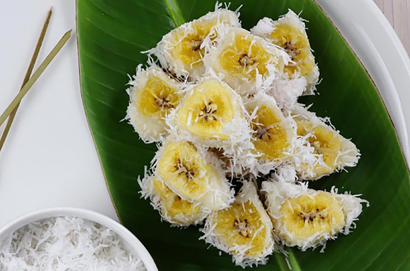 Sweet Balinese dish Pisang Rai