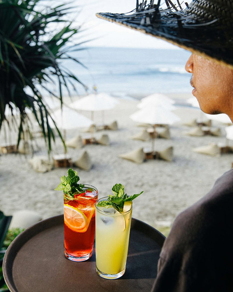 Drinks from Bar The Lawn in Canggu