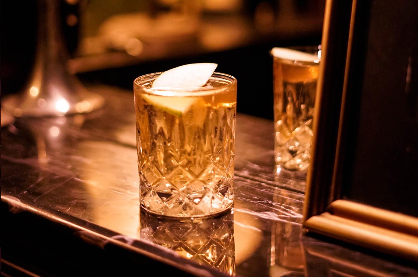 Drinks from The Shady Flamingo bar