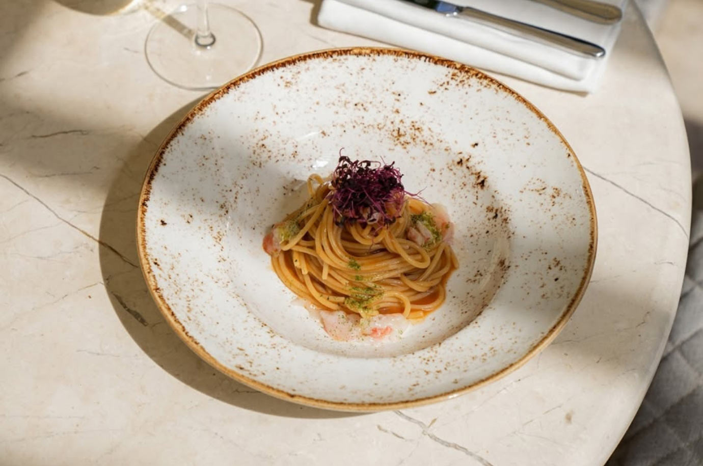Pasta from Amici by Enrico Bartolini restaurant