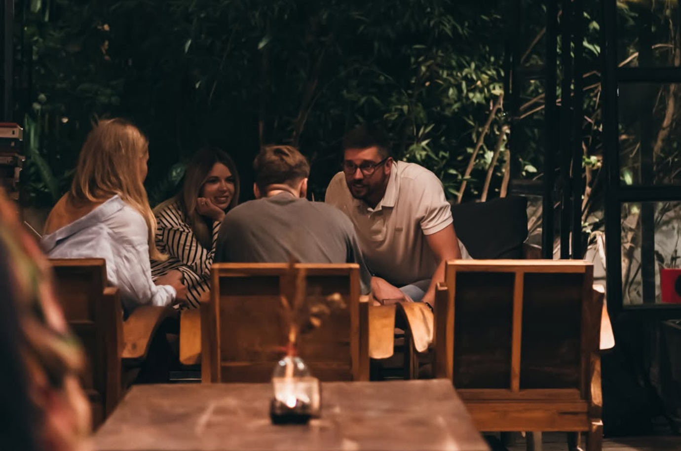 Visitors in the ARTE restaurant