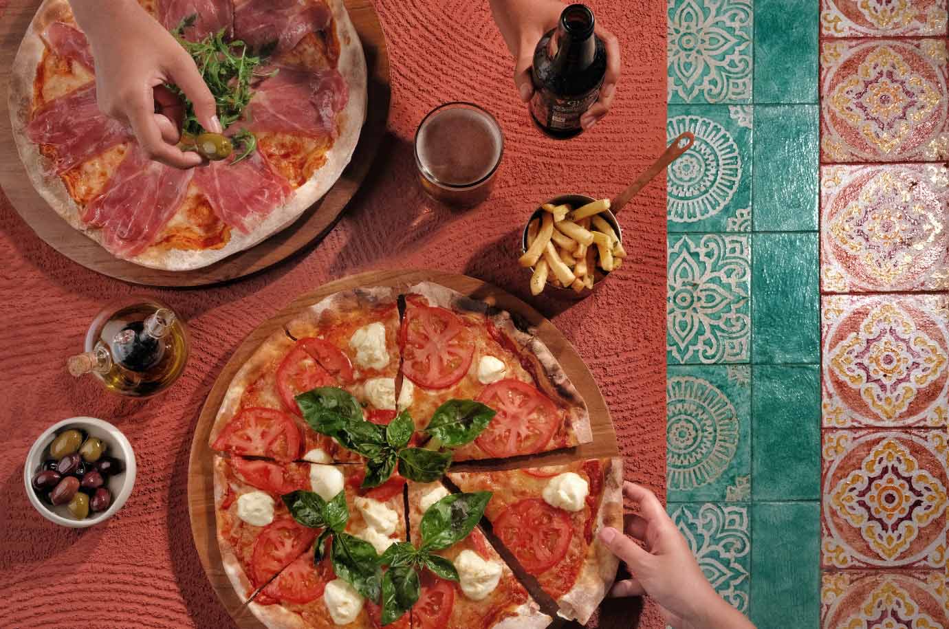 Pizza from Cucina restaurant