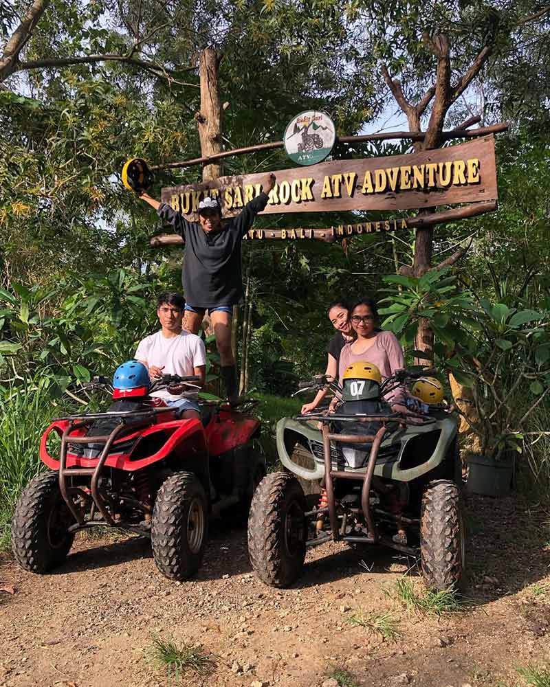 Tourists on ATV at Bukit Sari Pecatu
