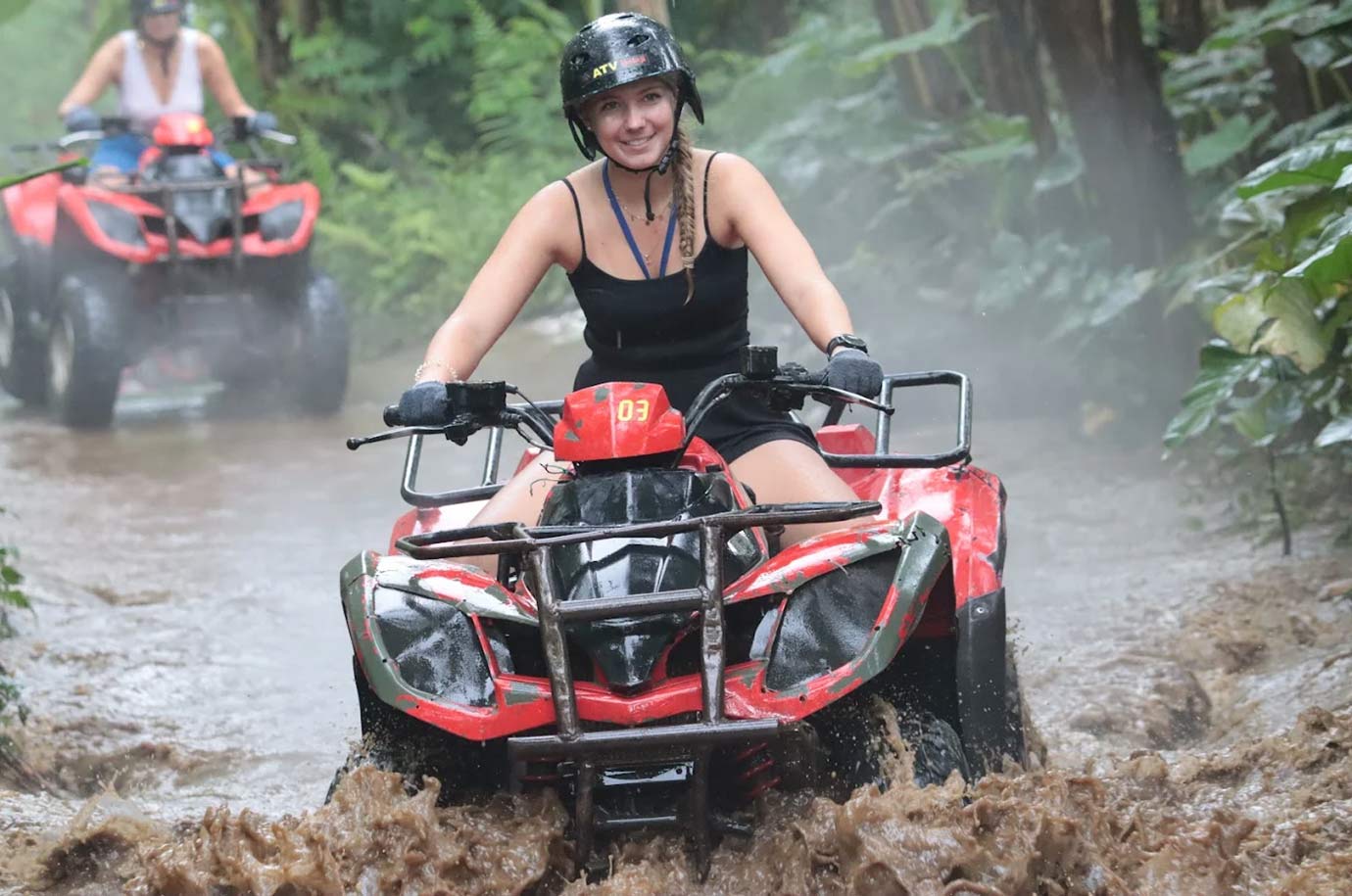 Woman riding ATV at Balaji Adventure Park