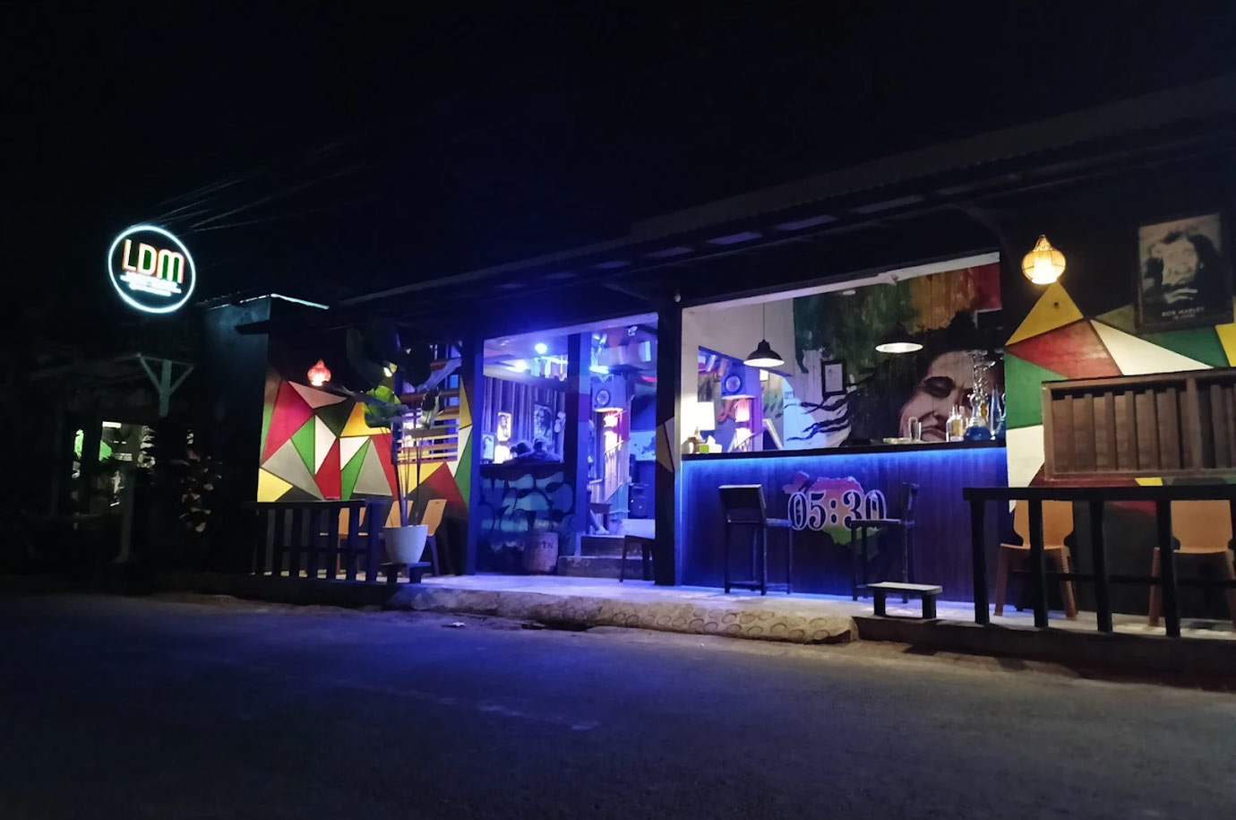 LDM Reggae Bar - view from the street