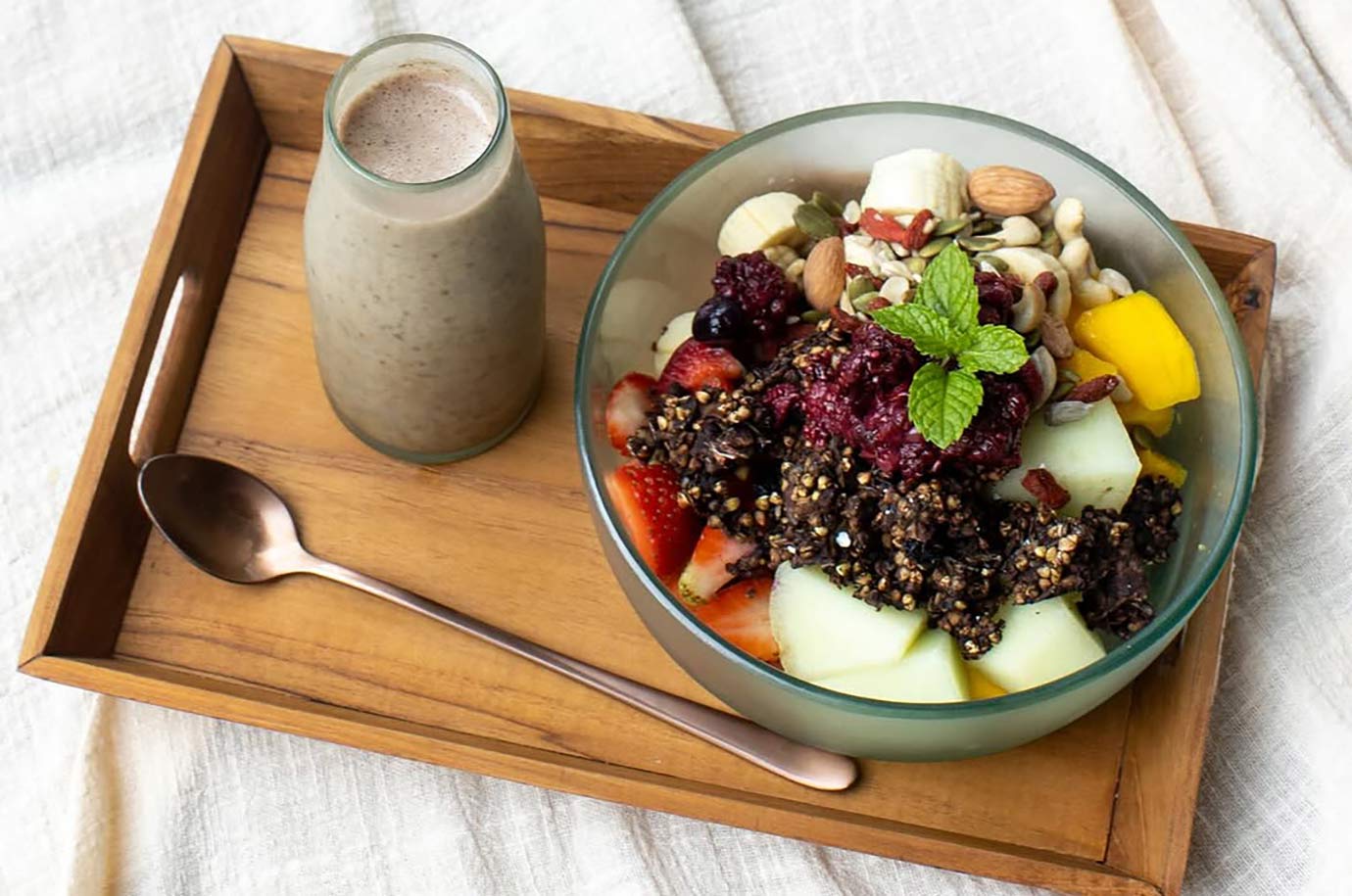 Breakfast from Alchemy cafe in Bali