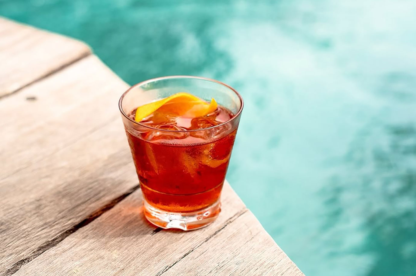 Drinks by the pool in Folk Pool & Gardens, Ubud