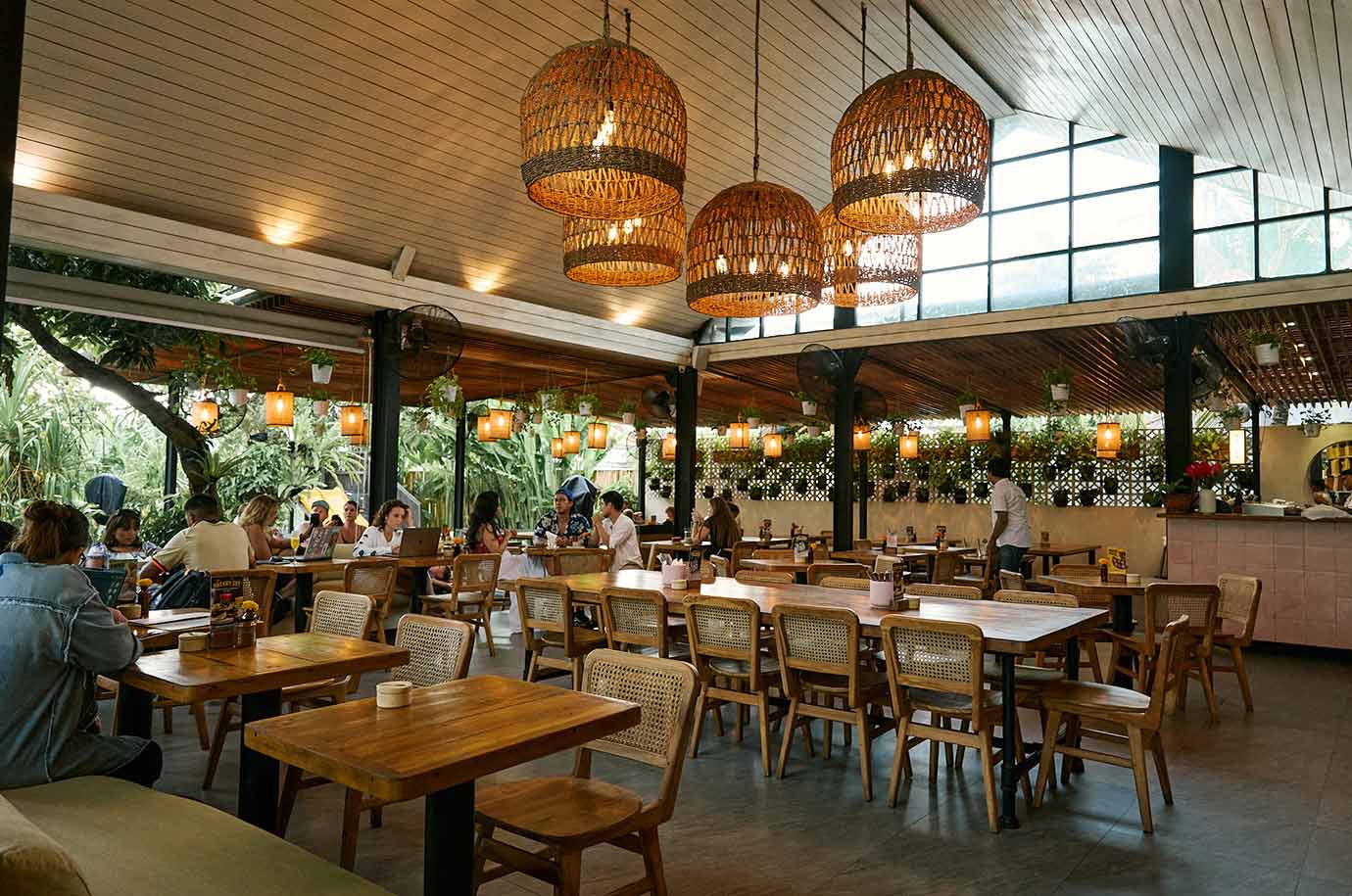 Interior in the Milk & Madu cafe