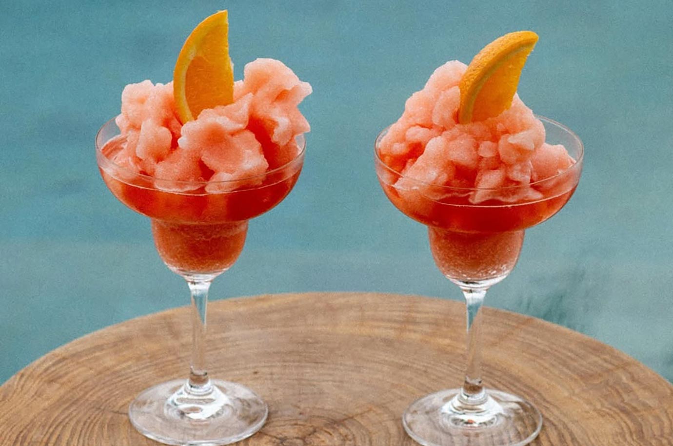Orange drinks from The Lawn, Canggu