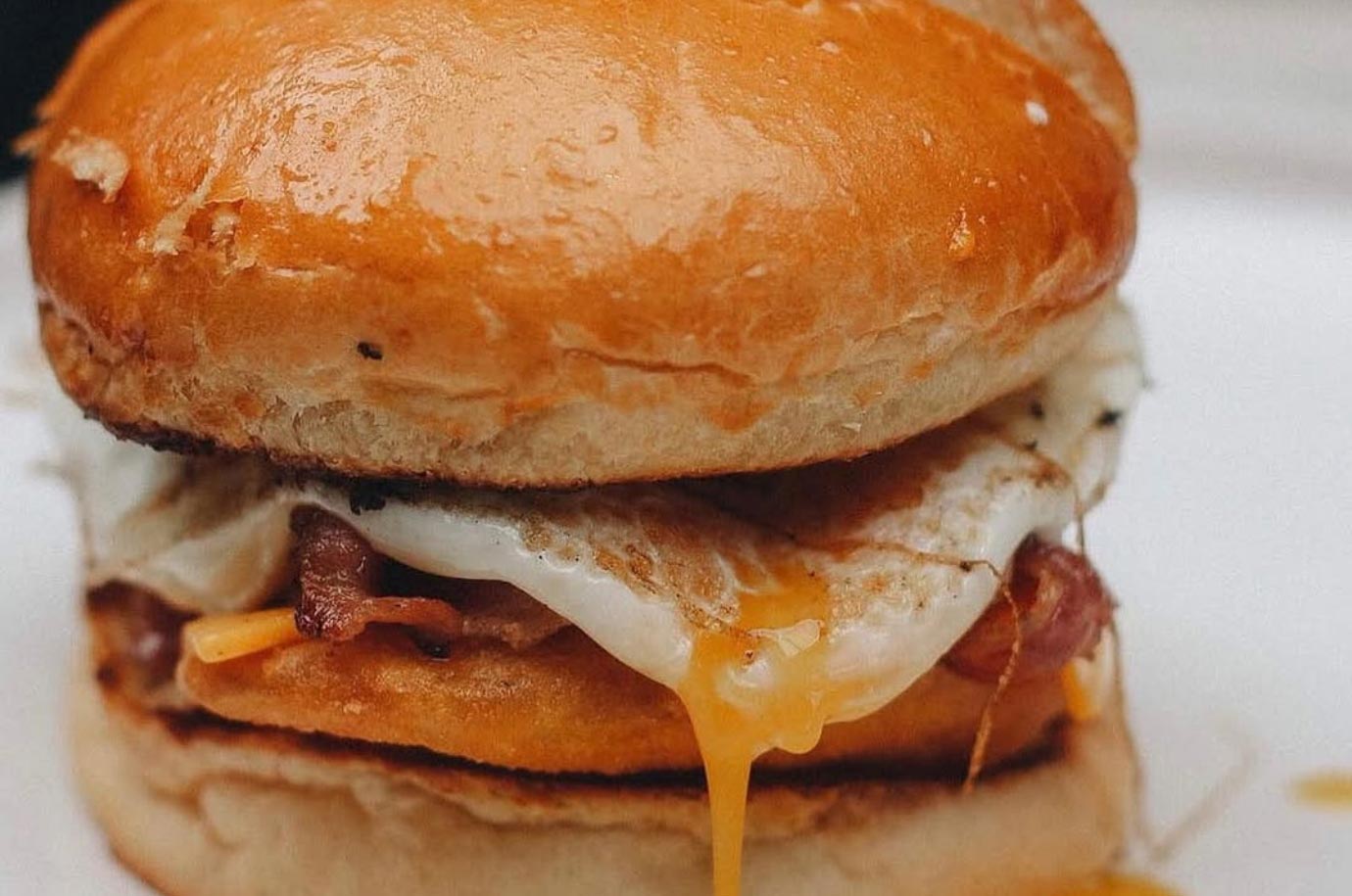 Juicy burger from Sisterfields Café