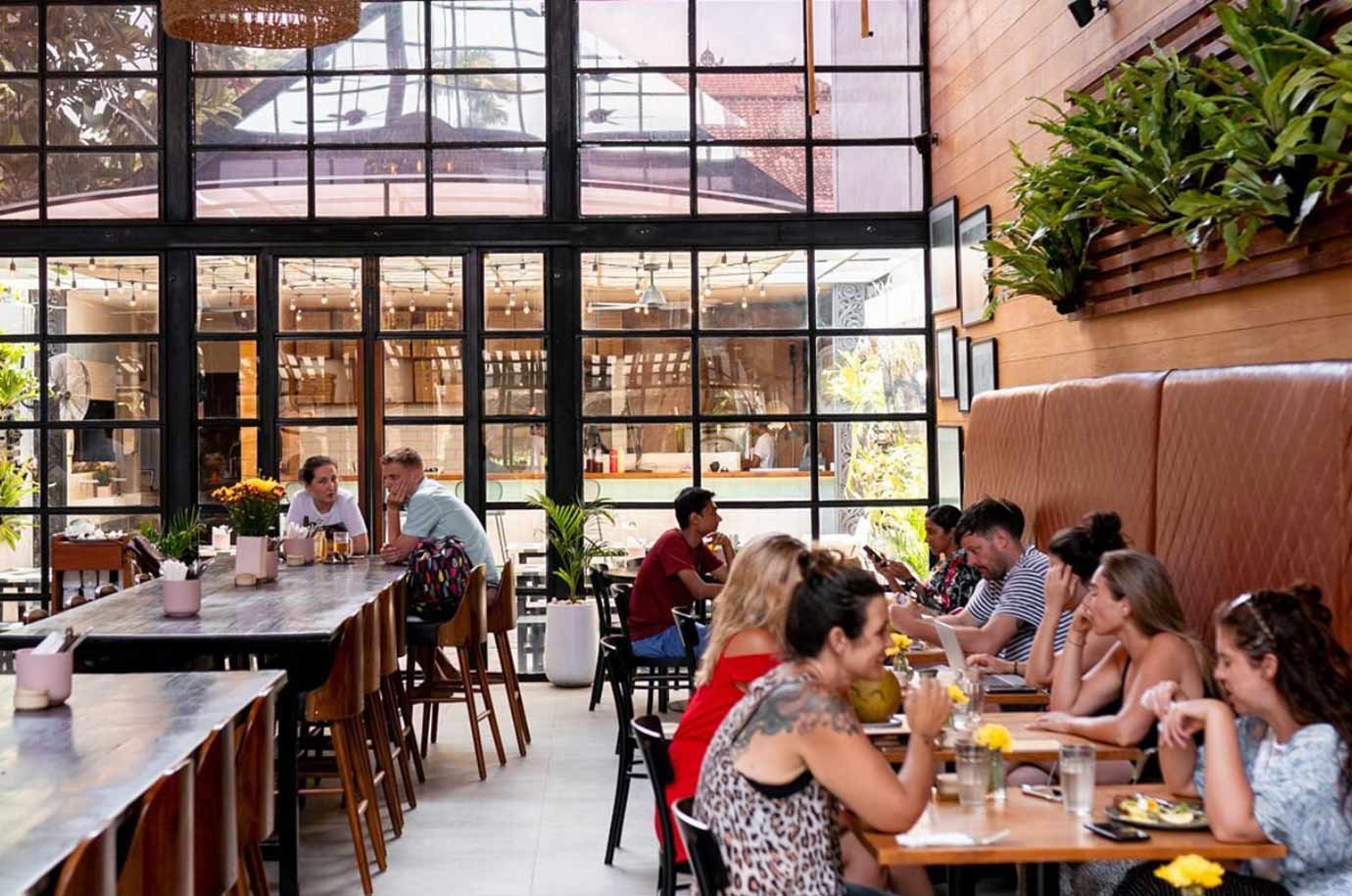 The big hall of Milk and Madu cafe