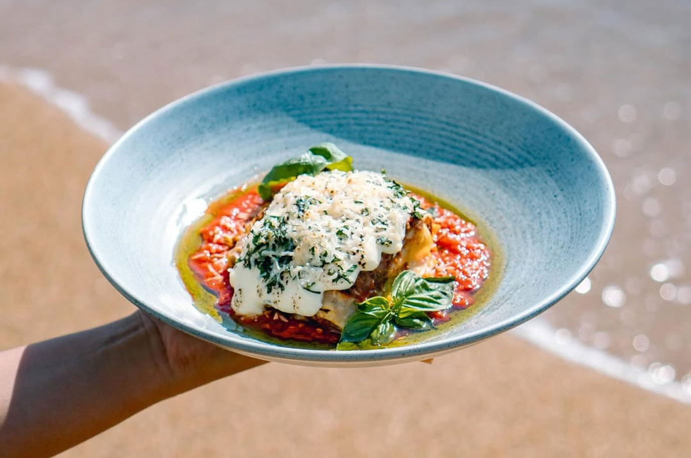 Soul on the Beach cafe serves dishes right on the beach by the sea