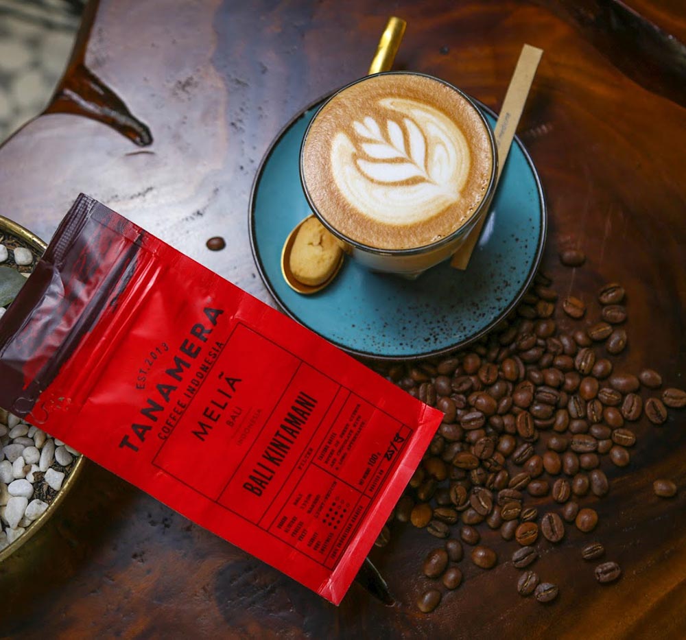 Coffee from Kopi Petani cafe in Nusa Dua