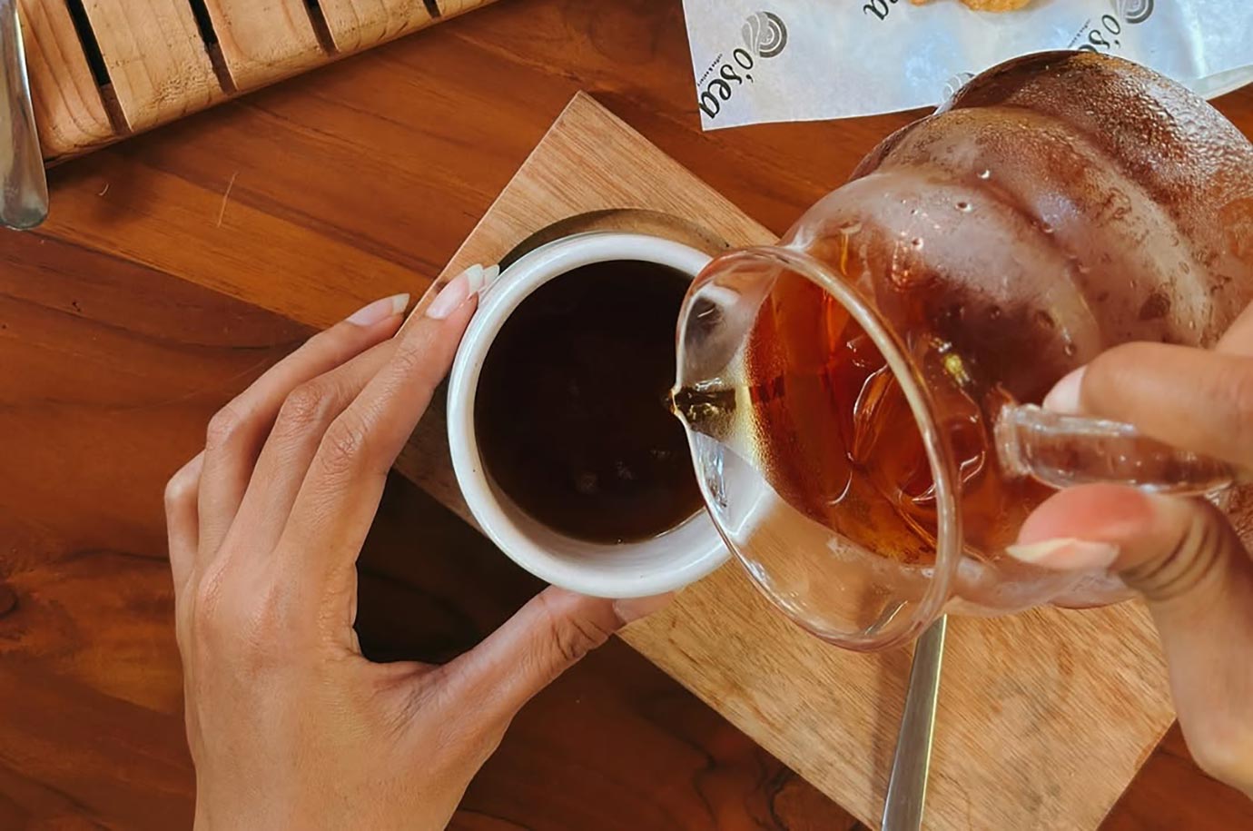 Fresh coffee from O’Sea Coffee and Eatery
