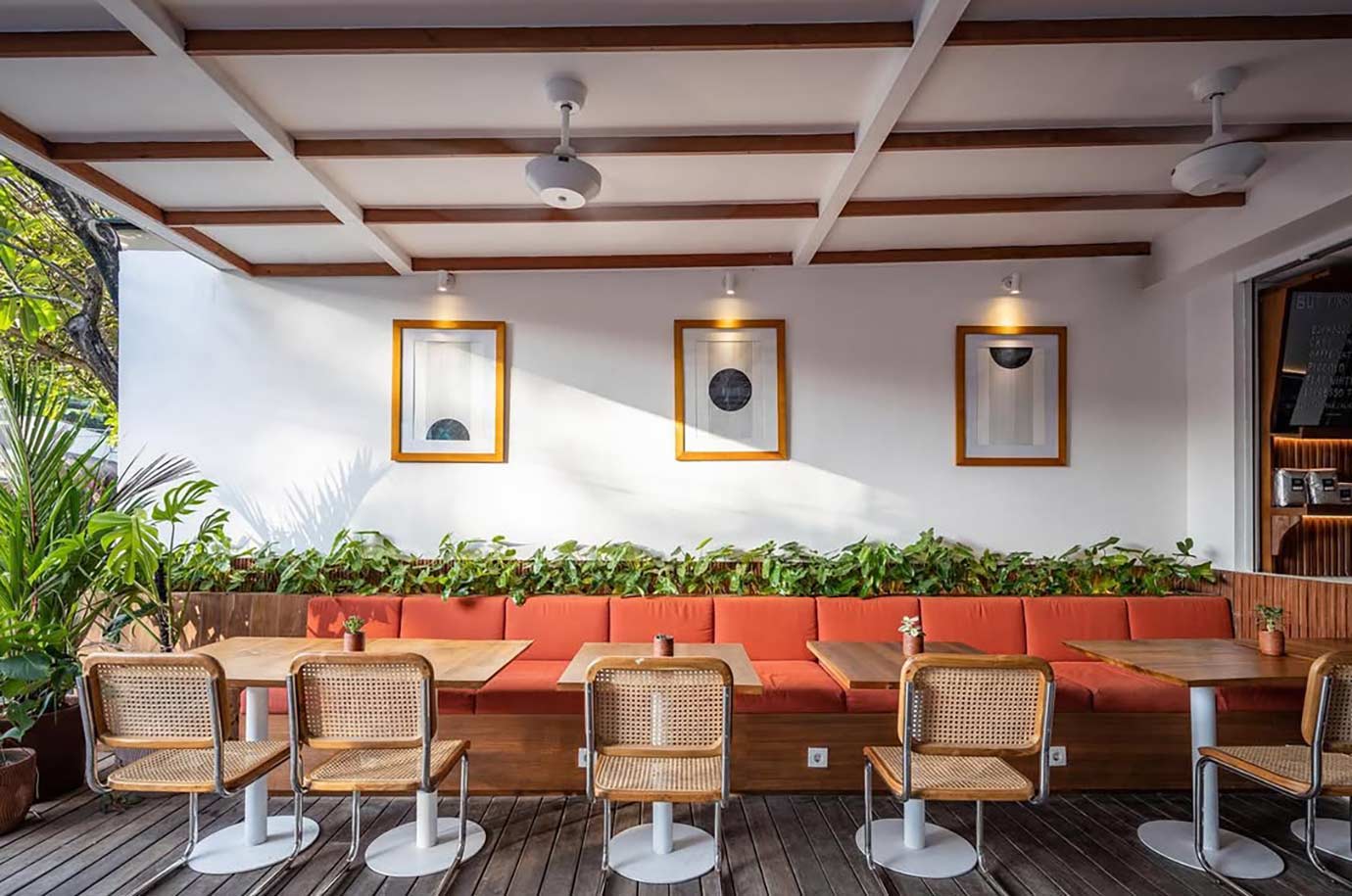 Interior in the Sala Bistro cafe