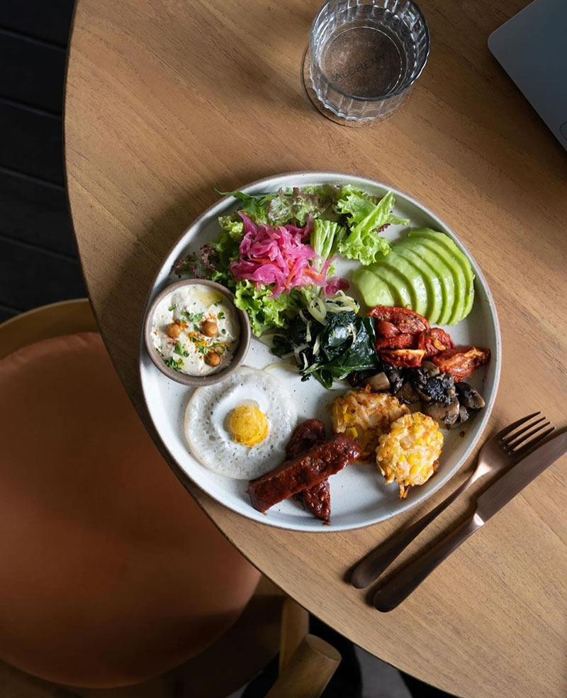 Food served at Alchemy cafe