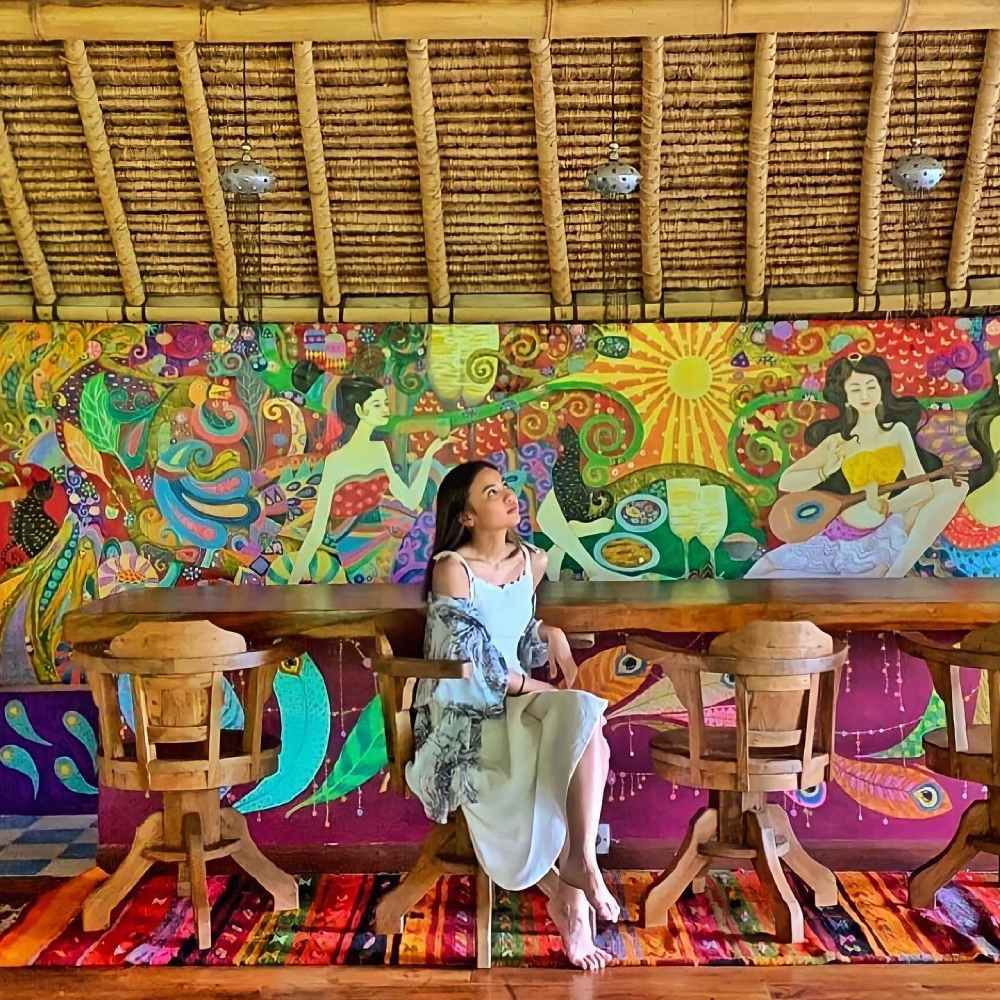 Decorated wall from Bali Bohemia