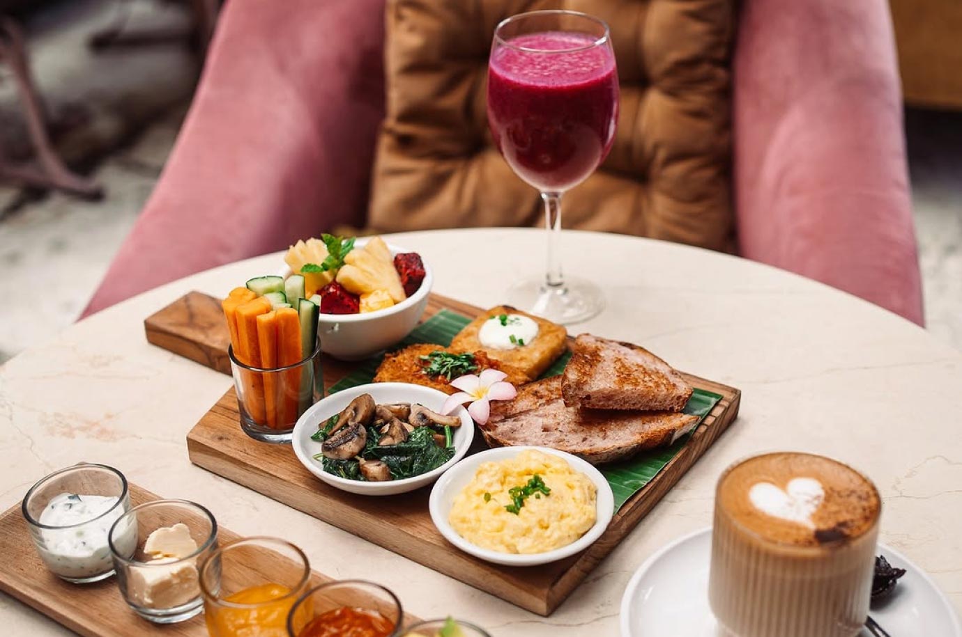 Healthy meal from Lazy cats cafe