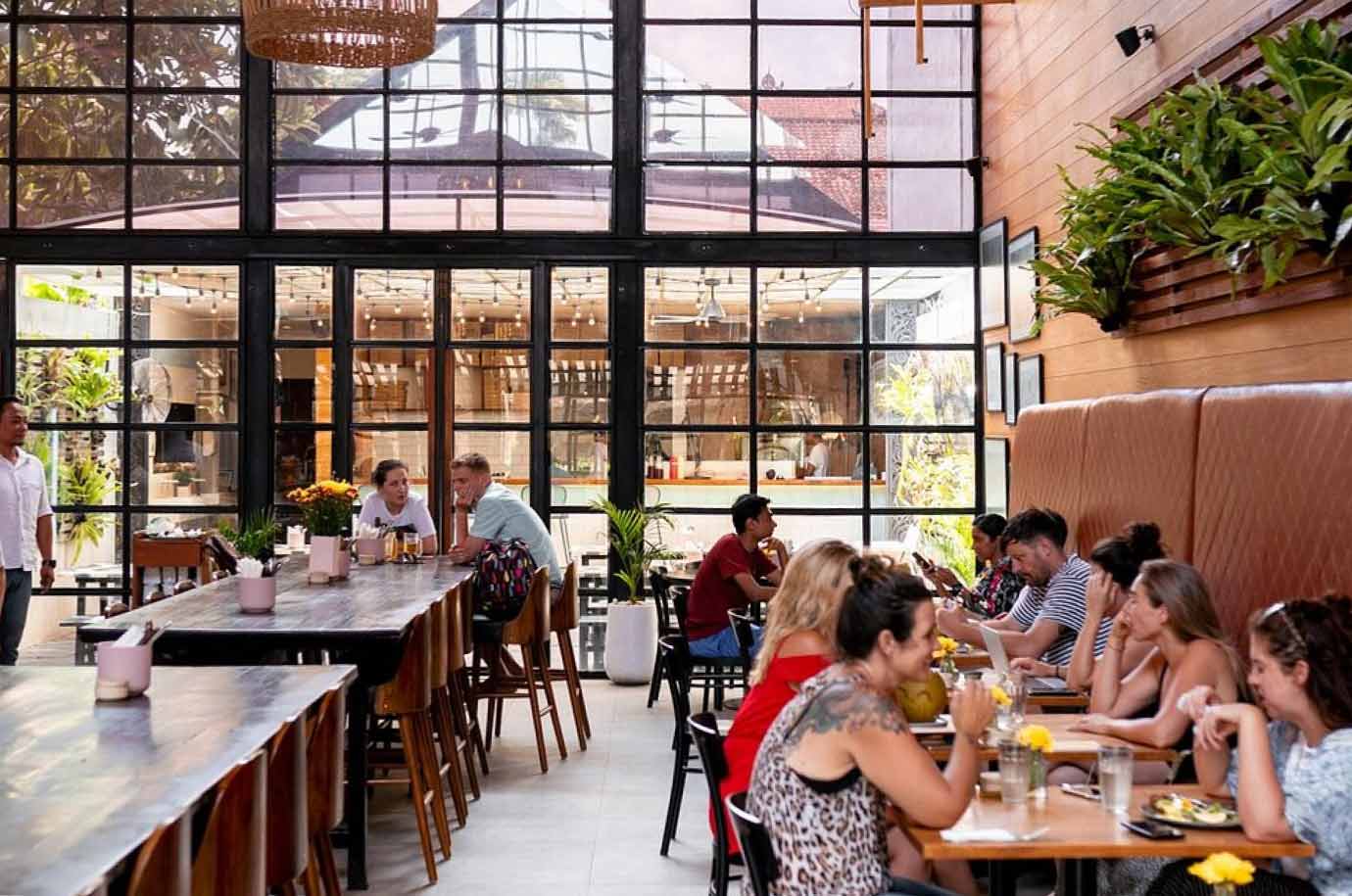 Big hall of the Milk & Madu cafe