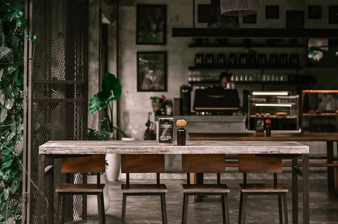 Interior in the Pubas Space cafe