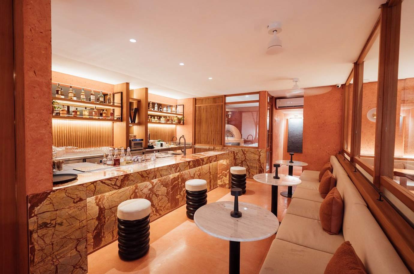 Interior in the Sala Bistro cafe