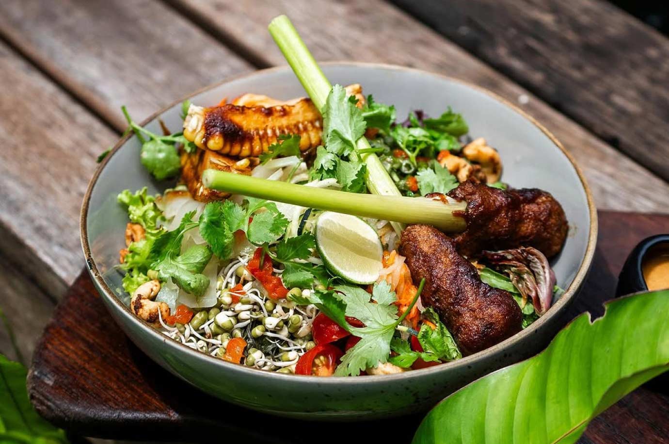 Healthy meal from Zest cafe, Ubud