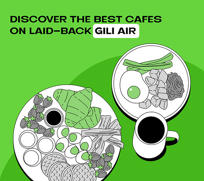 Breakfast from one of the Best Сafes in Gili Air
