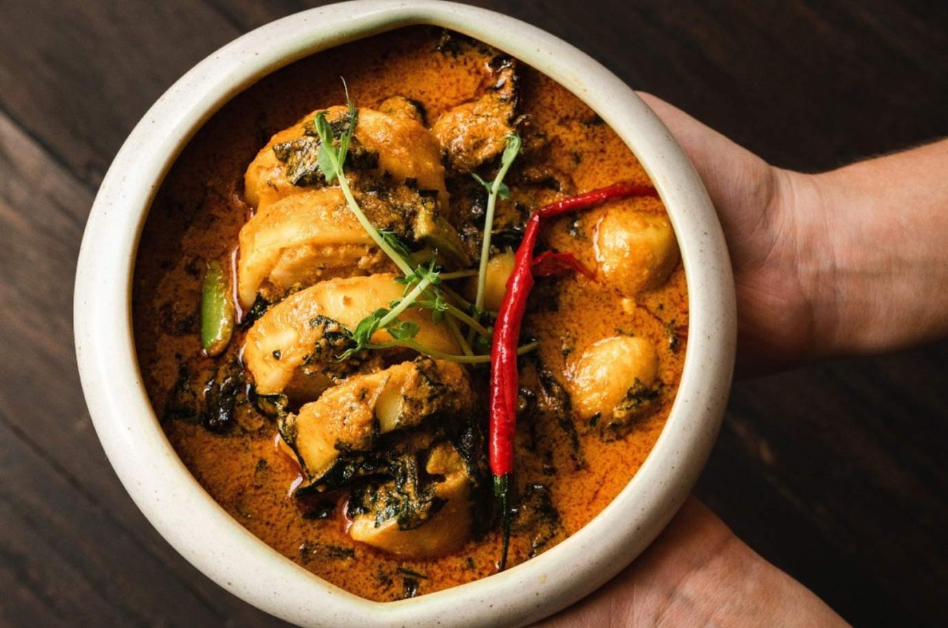 Hot dish from Hujan Locale restaurant