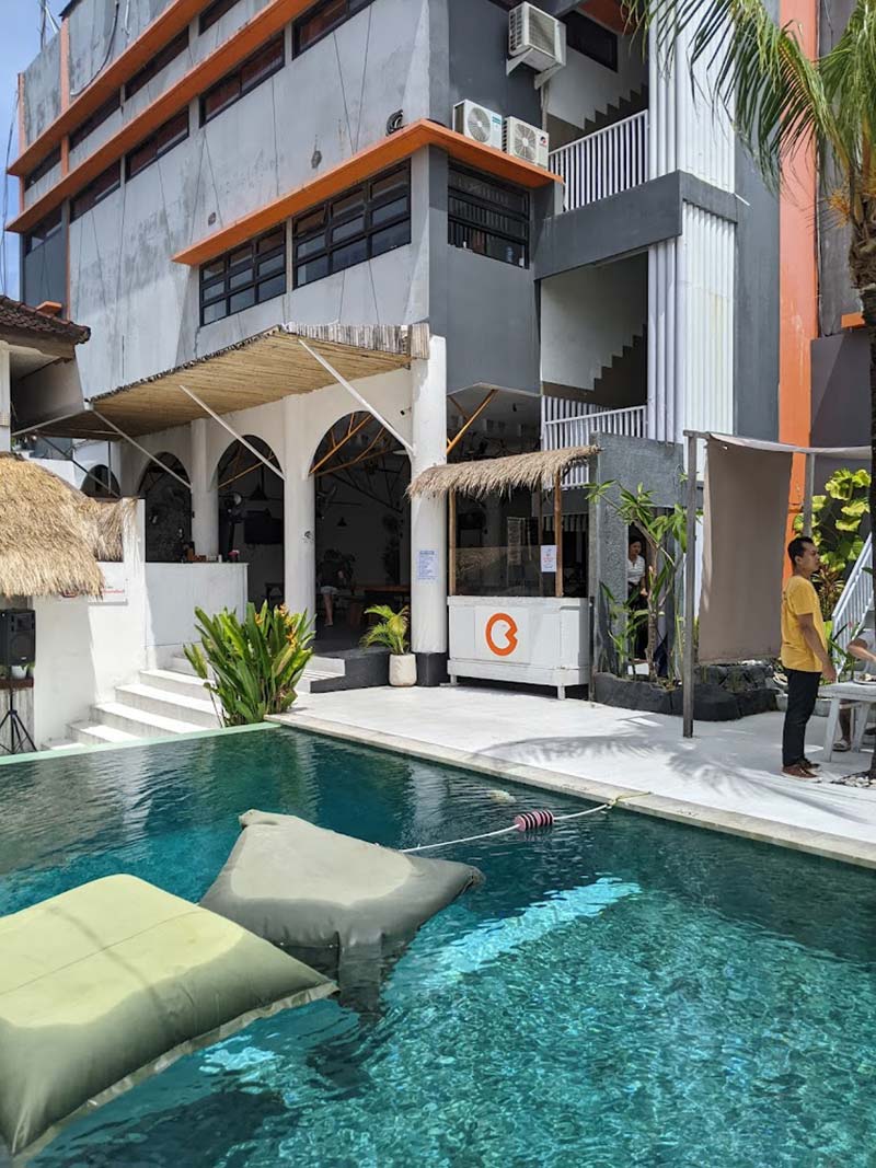 Swimming pool in Capsule Hotel Bali