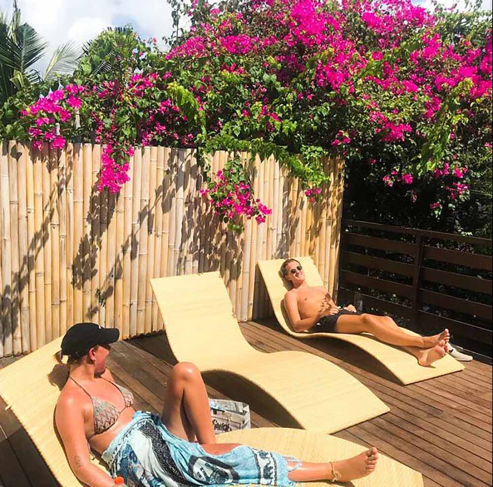 Sunbathing at Stellar Capsules area