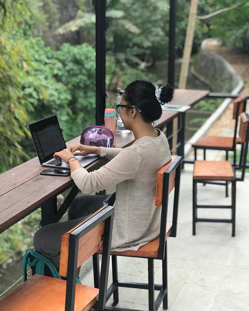 Coworking space at The Paica Hostel