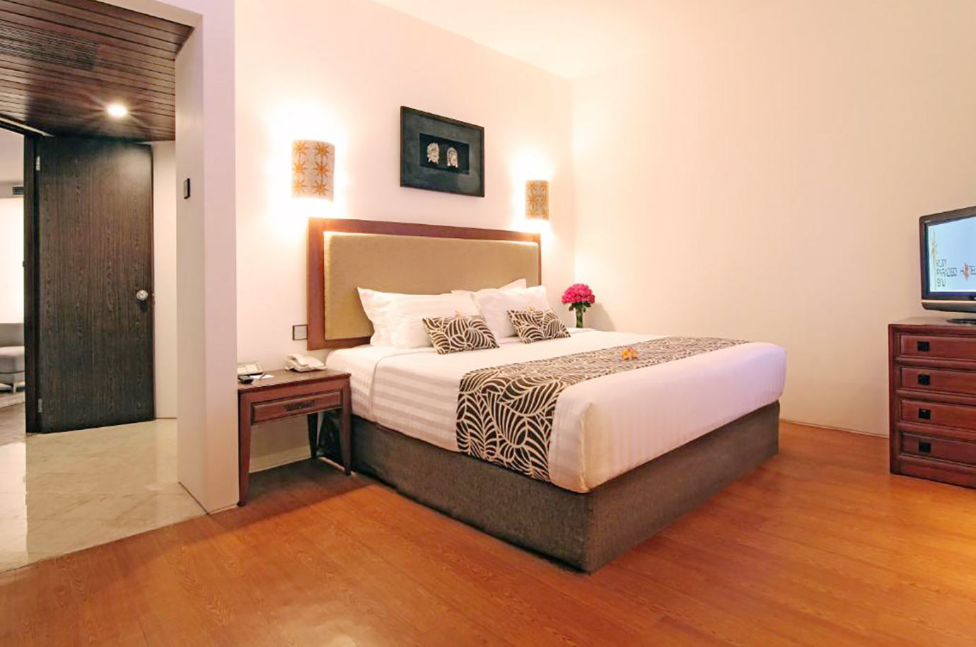 One of the rooms in Kuta Paradiso Hotel