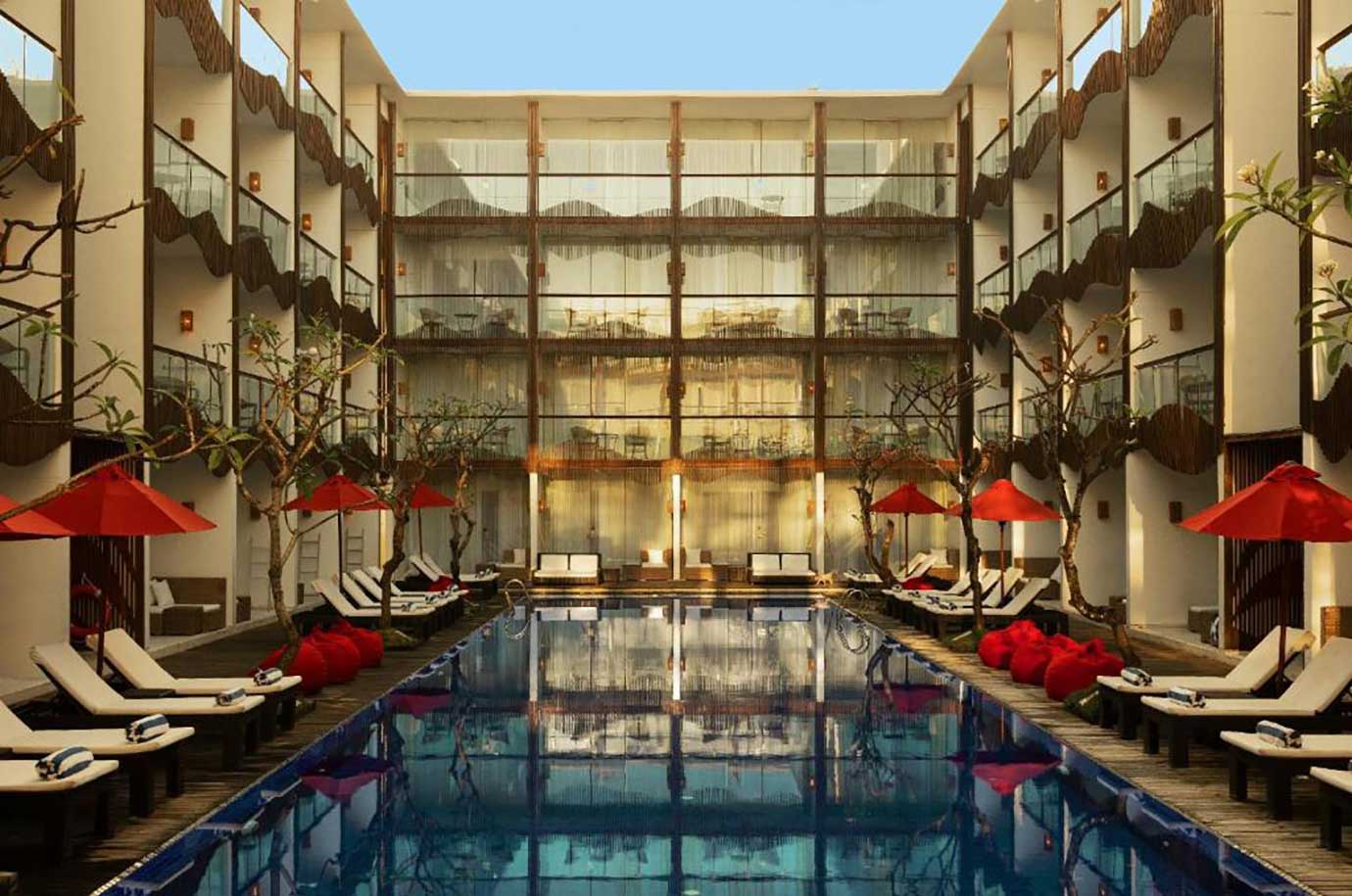 The central view inside The Bene Hotel