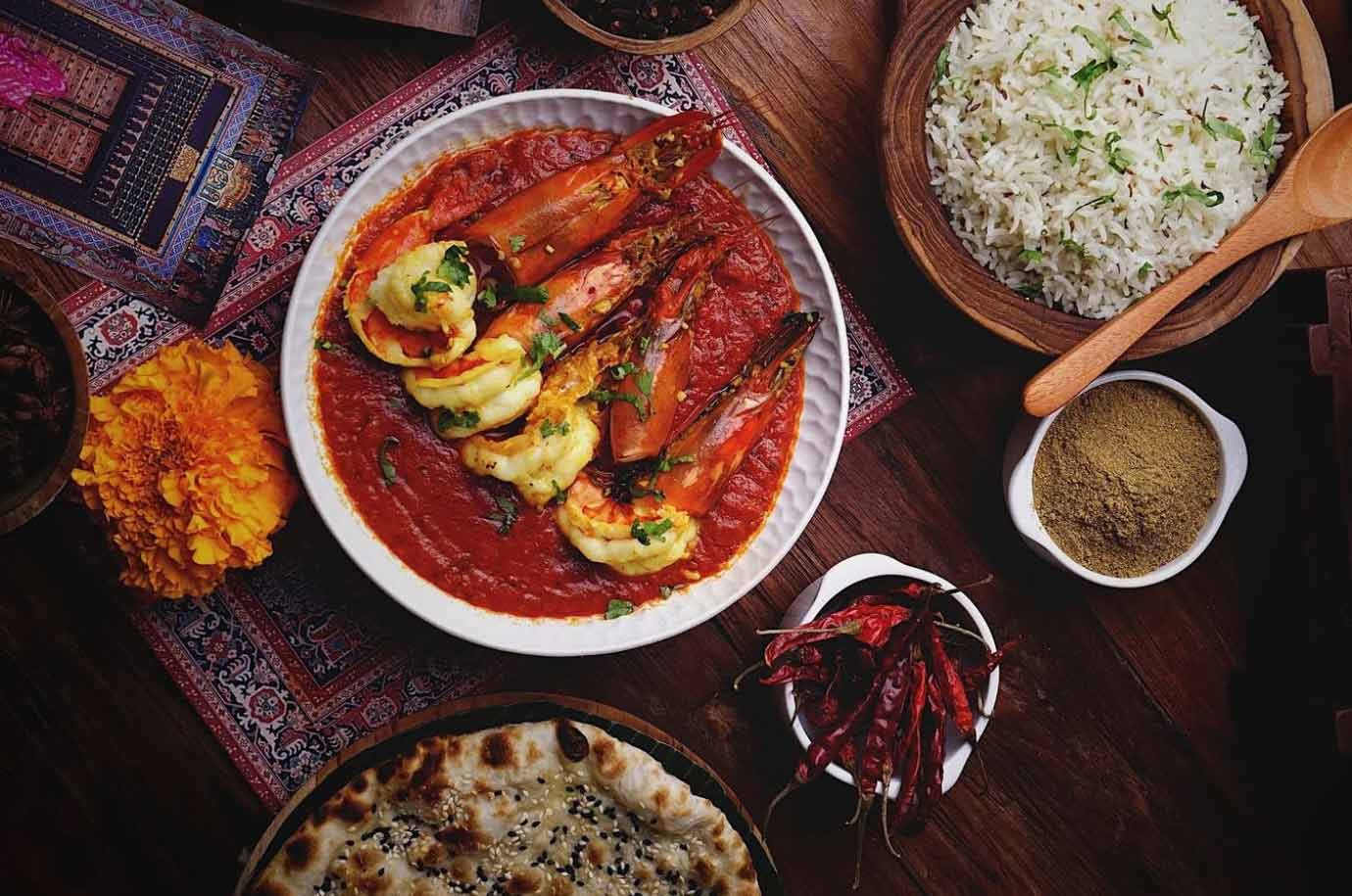 Indian food from Chai’Ba, restaurant