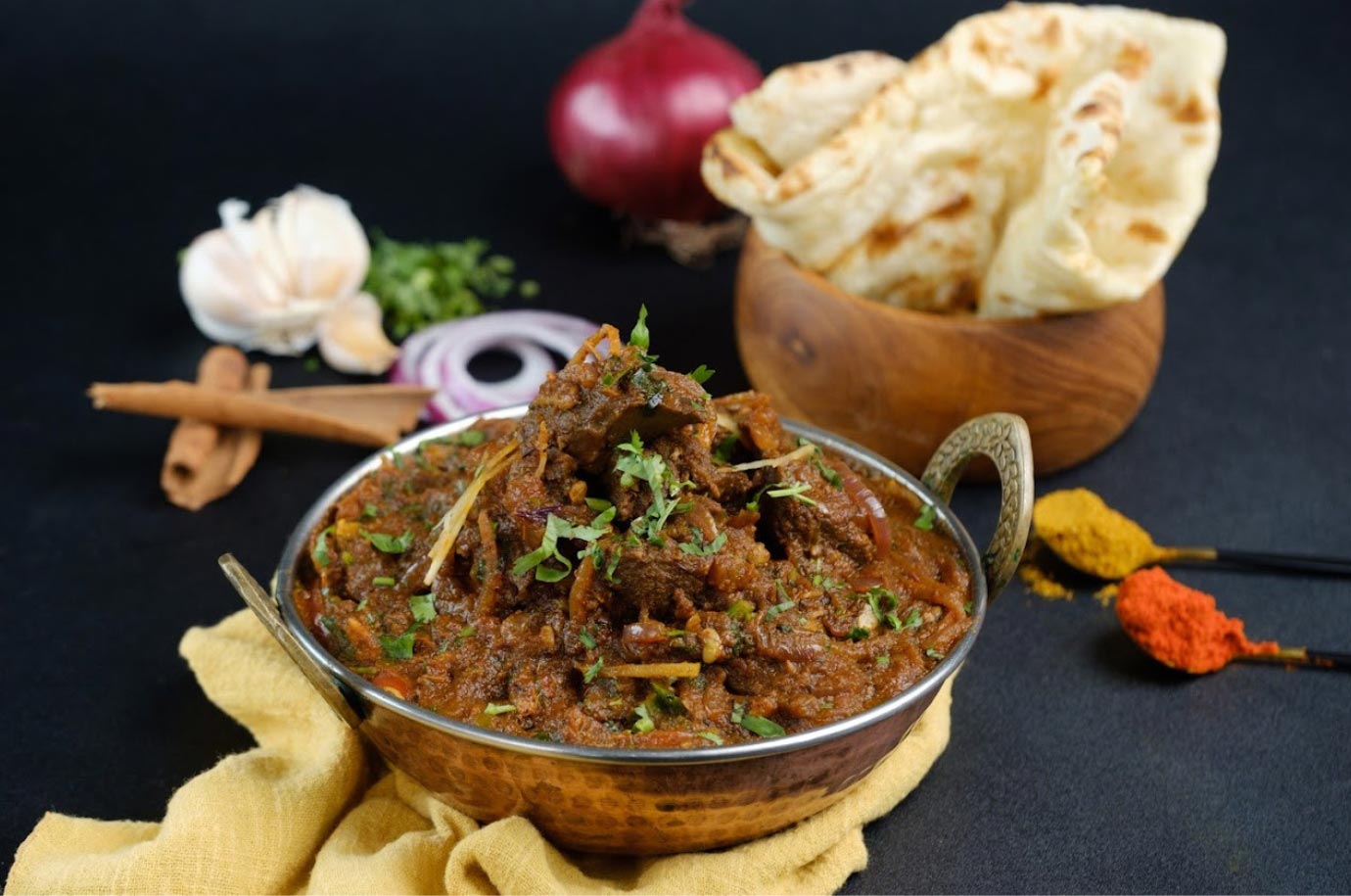 Indian food from Queen’s Tandoor restaurant