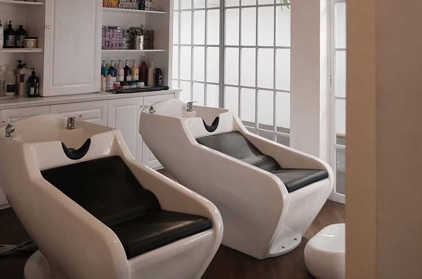 Interior of salon in Glo Spa