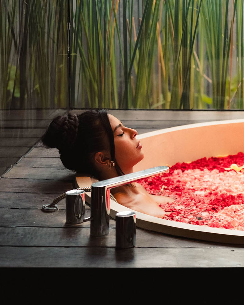 Flower bath from Spa at Maya Sanur