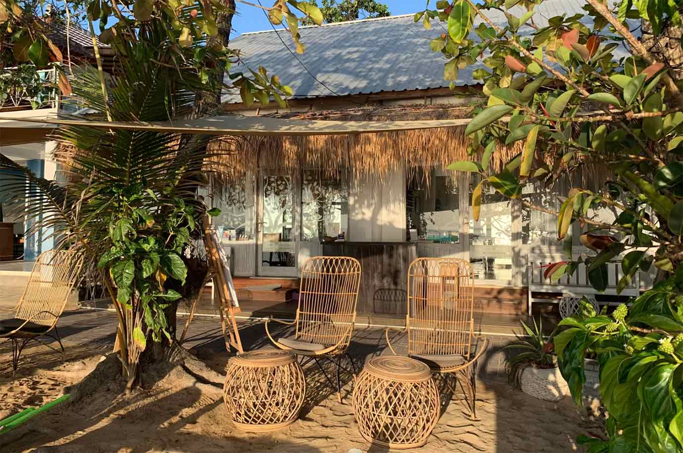 The facade of The Nest Beachside Spa