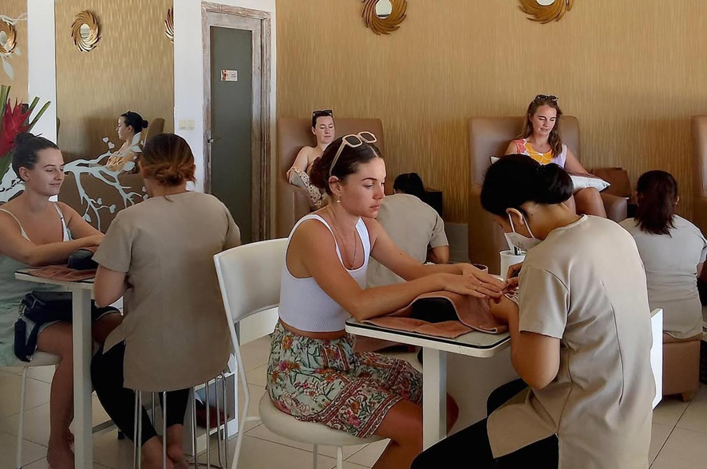 Manicure and pedicure in The Nest Boutique Spa