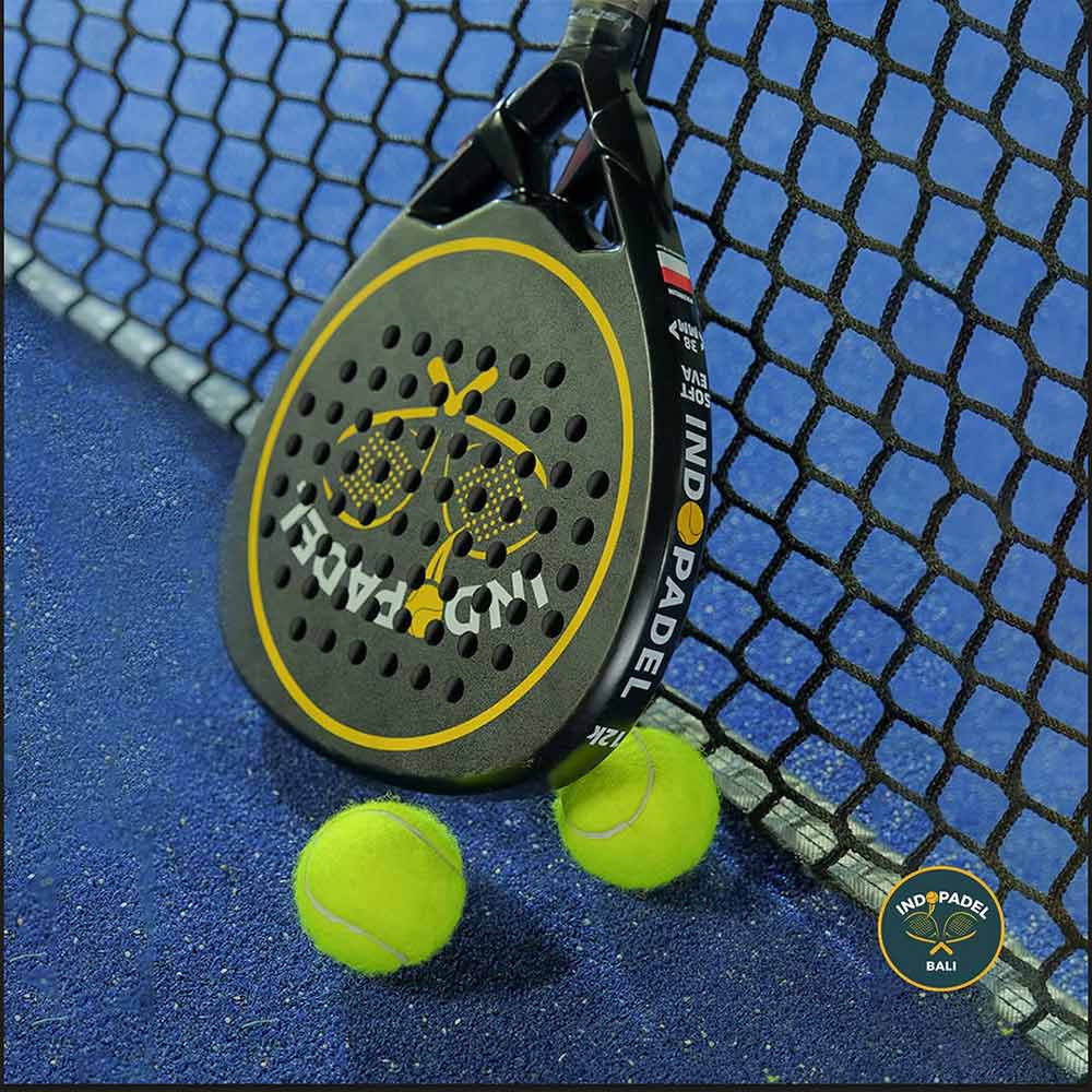 Racket and balls from INDOPADEL Bali