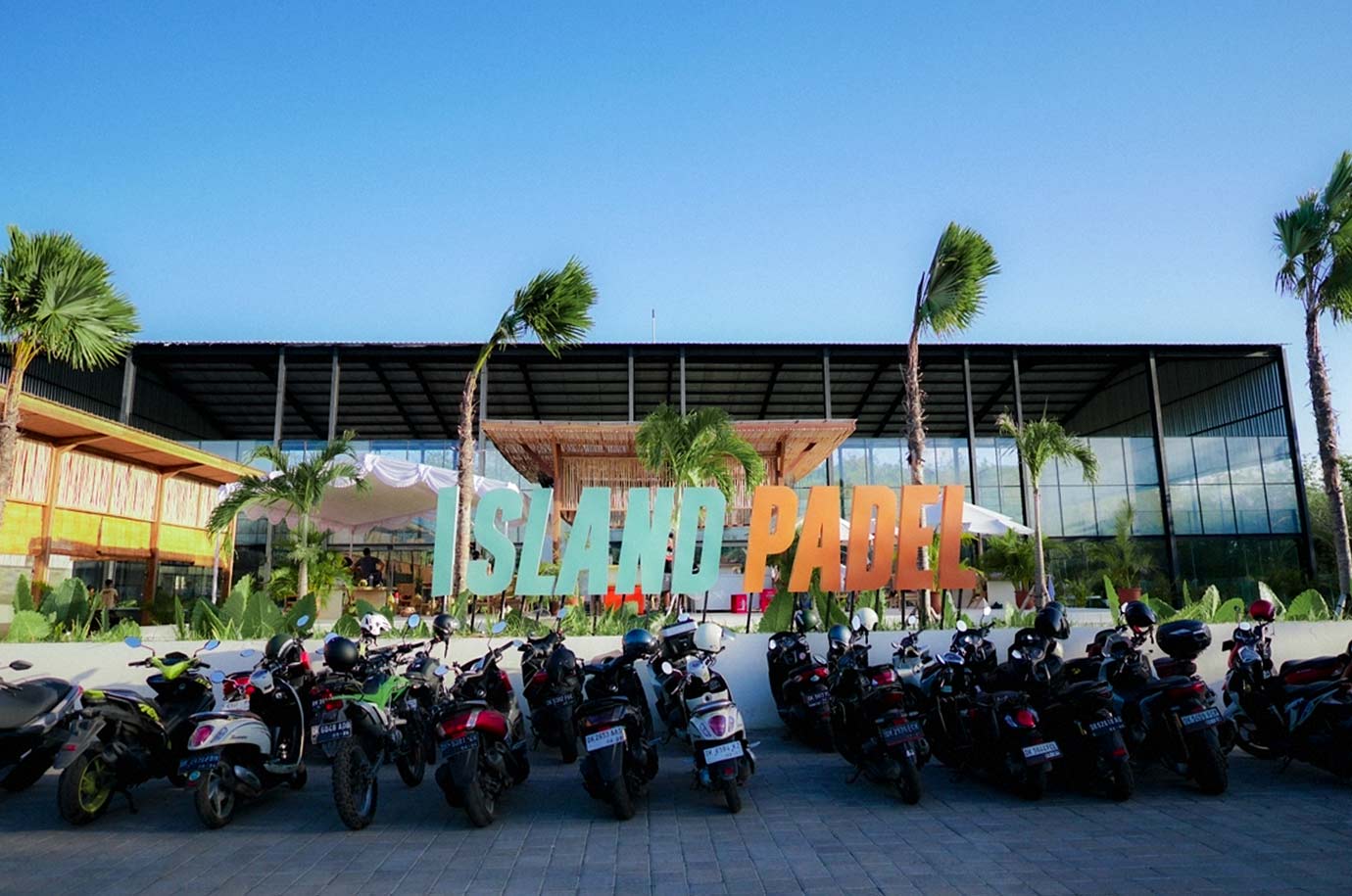 Parking at Island Padel Bali